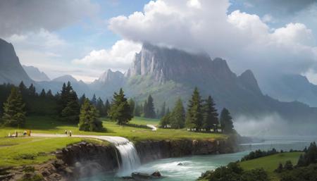 03461-1142787077-ConceptArt, scenery, no humans, cloud, mountain, sky, nature, waterfall, outdoors, water, tree, landscape, forest, river, fog, p.png